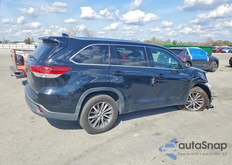 2017 Toyota Highlander Se z USA, uszkodzony, nr VIN 5TDKZRFH3HS525529